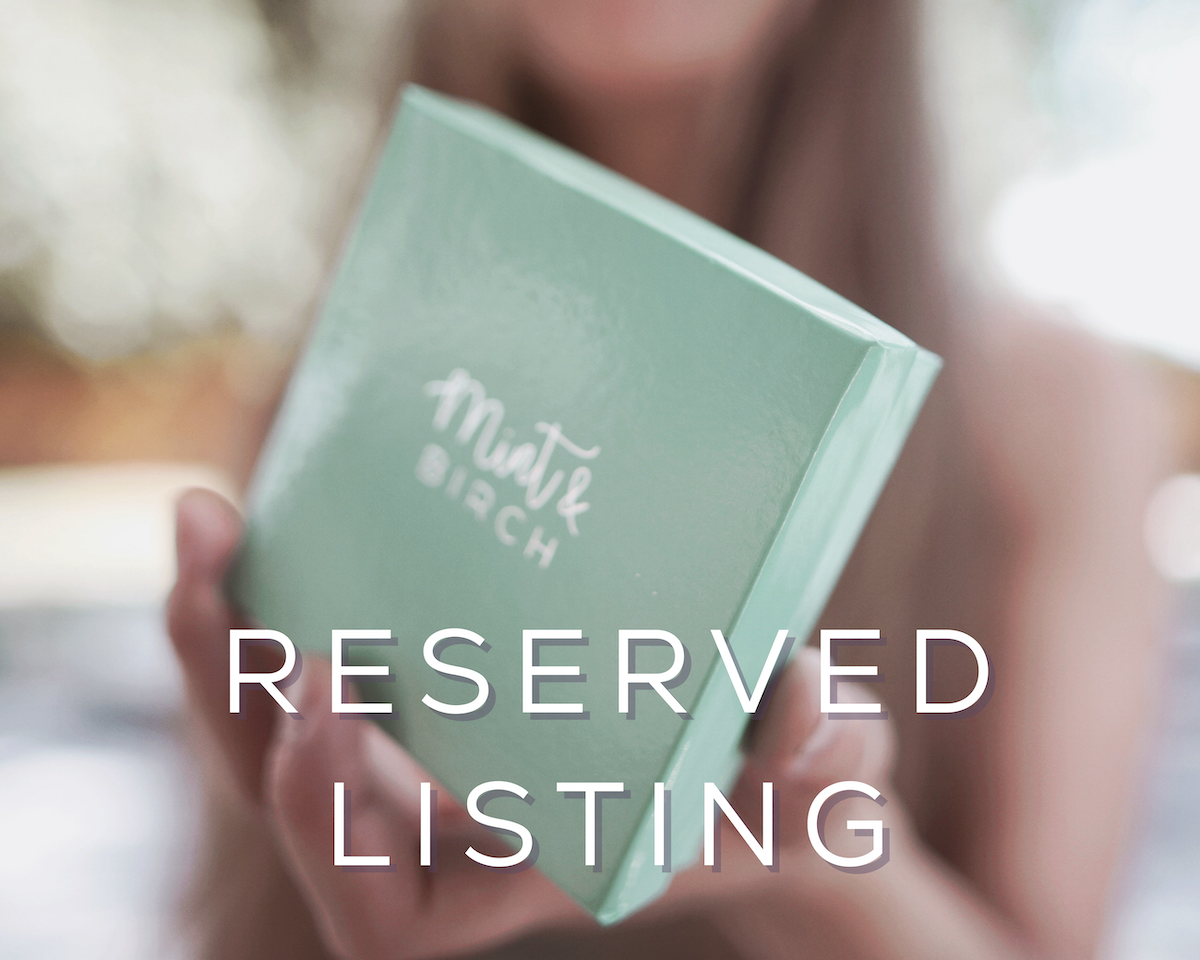 Reserved Listing for Kristen: Double Sided Triangle