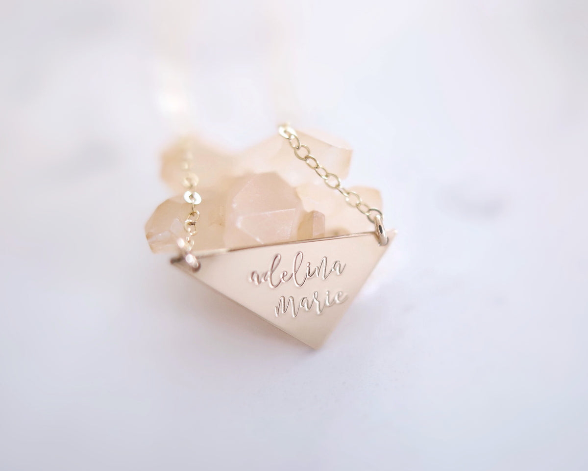 Reserved: Triangle Necklace
